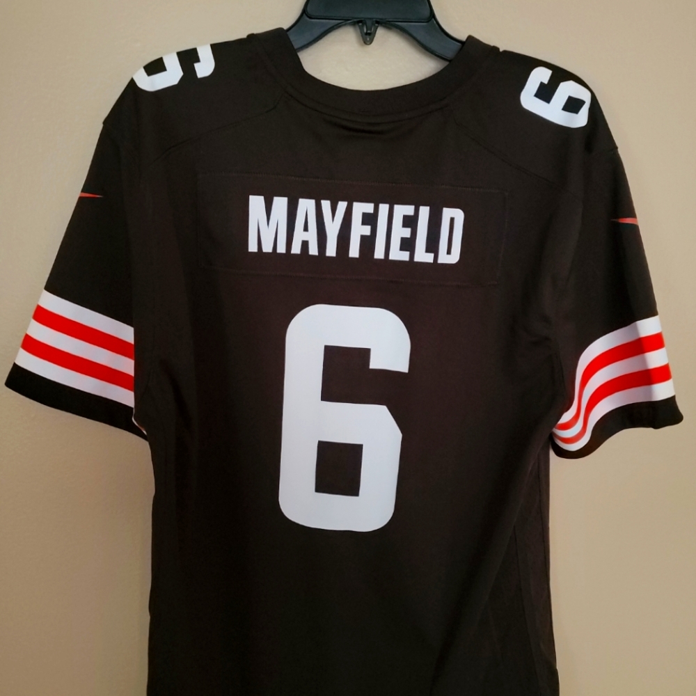 #6 Baker Mayfield Cleveland Browns Home Nike On-Field Jersey.Youth various sizes